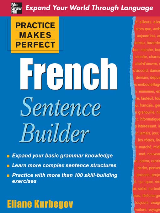 Title details for French Sentence Builder by Eliane Kurbegov - Available